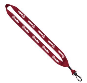 3/4" Polyester Lanyard with Swivel Snap Hook 1