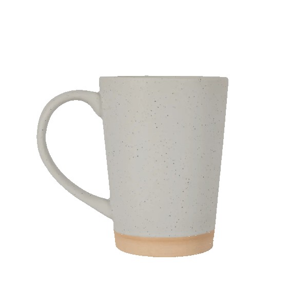 Toledo 15oz Speckle Latte Mug with Natural Bottom 1