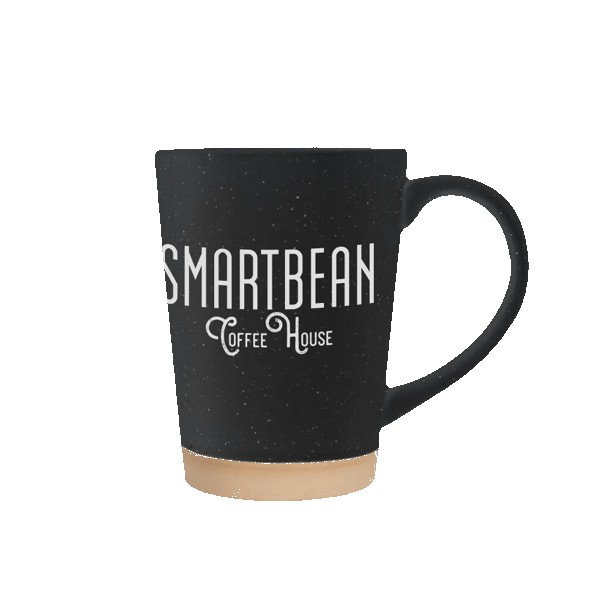 Toledo 15oz Speckle Latte Mug with Natural Bottom 1