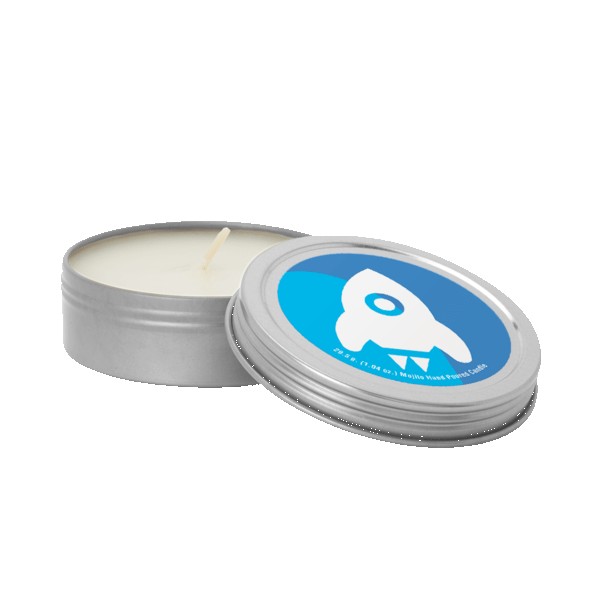 Custom 2 oz. Scented Candle in Screw-Top Metal Tin 1