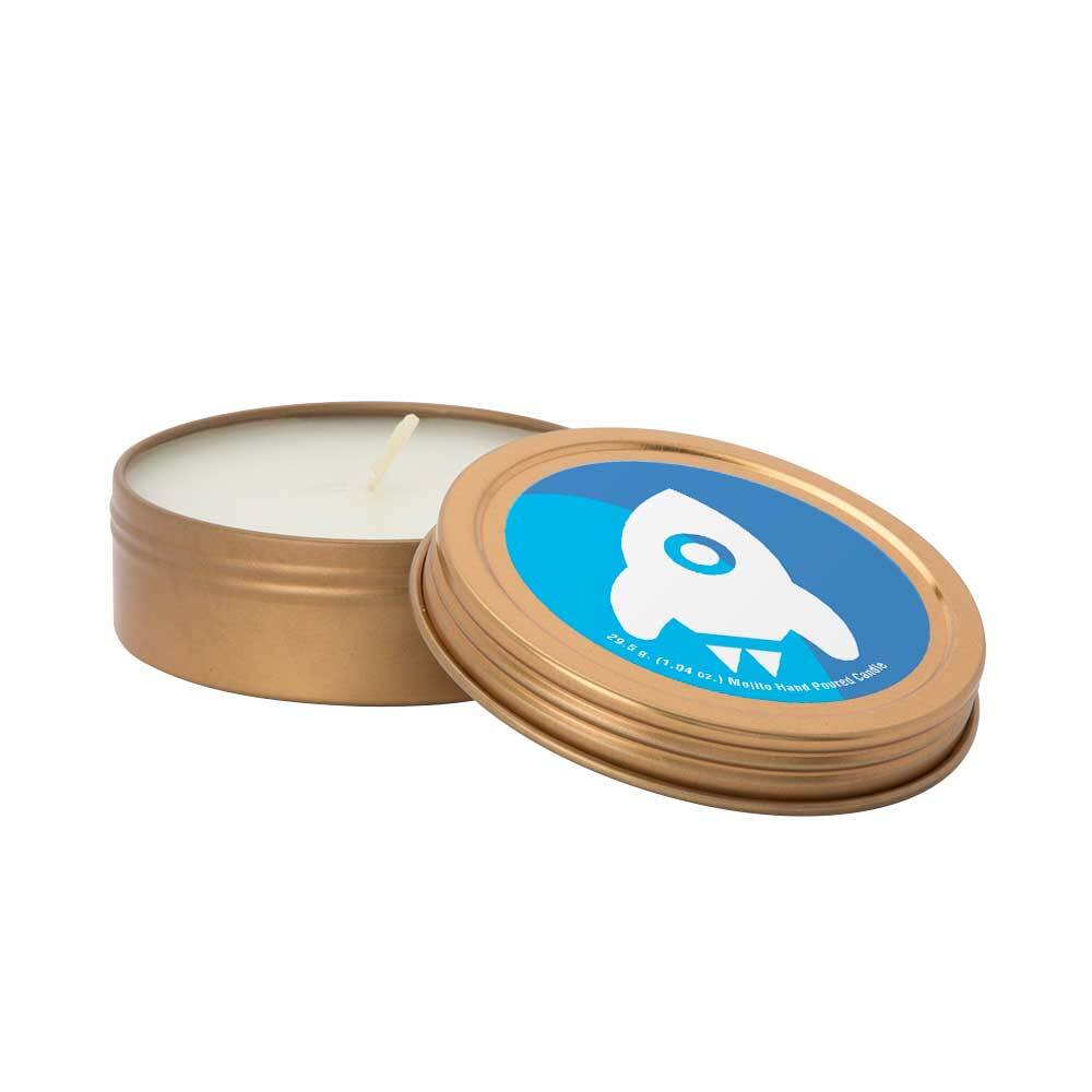 Custom 2 oz. Scented Candle in Screw-Top Metal Tin 1