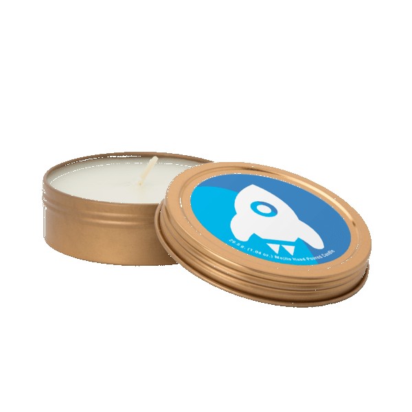 Custom 2 oz. Scented Candle in Screw-Top Metal Tin 1