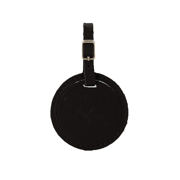 Culver Round Leather Luggage Tag 1