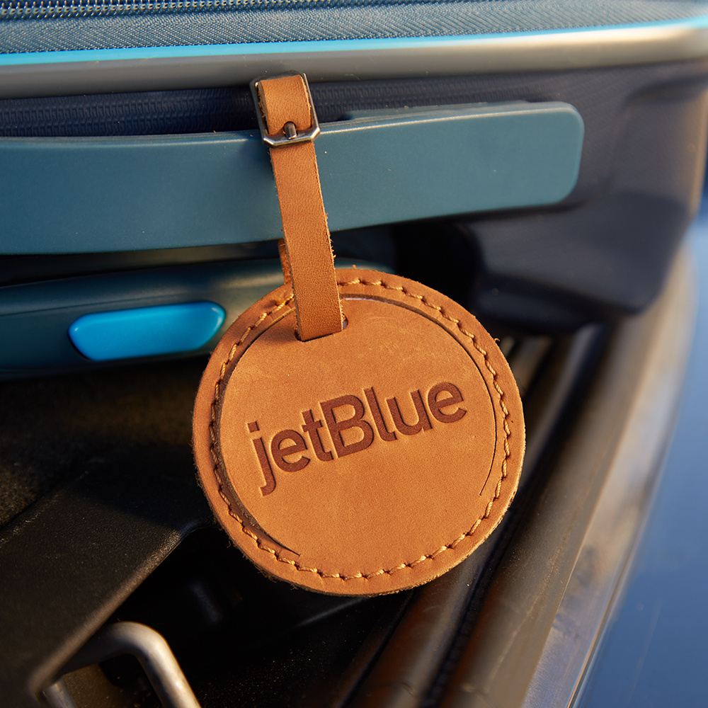 Culver Round Leather Luggage Tag 1