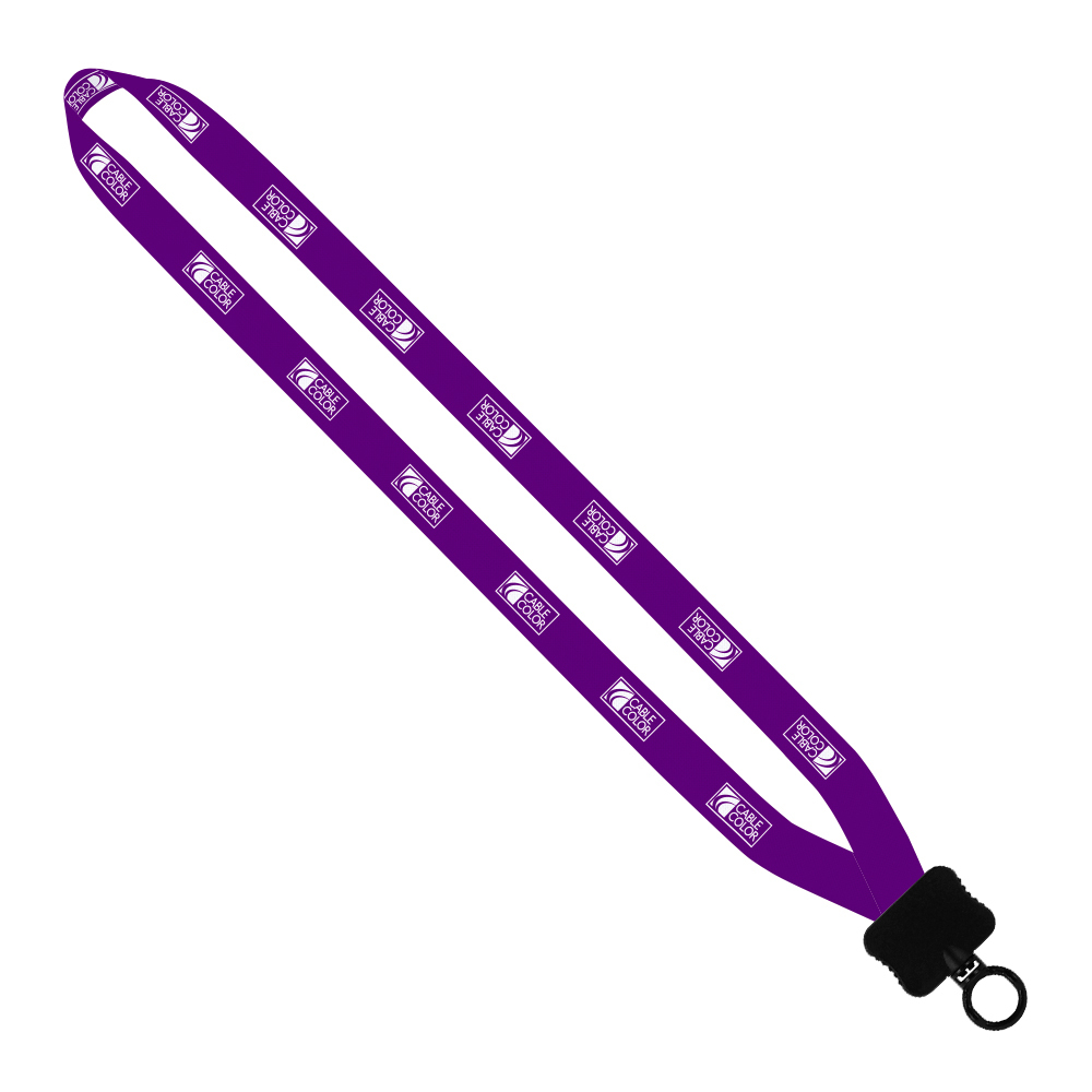 5/8" Tubular Lanyard with Plastic Clamshell & O-Ring 1