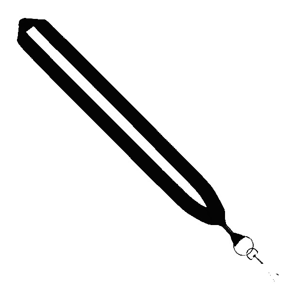 1" Cotton Lanyard with Metal Crimp & Metal Swivel Snap Hook 1