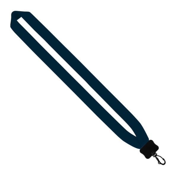 1" Cotton Lanyard with Plastic Clamshell & O-Ring 1