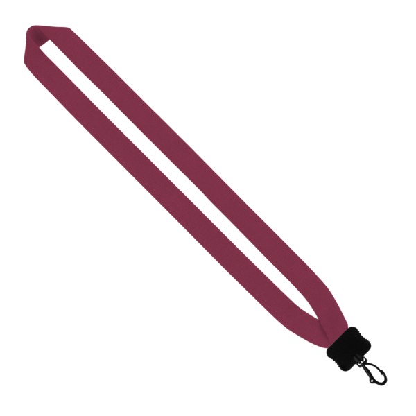 1" Cotton Lanyard with Plastic Clamshell & O-Ring 1