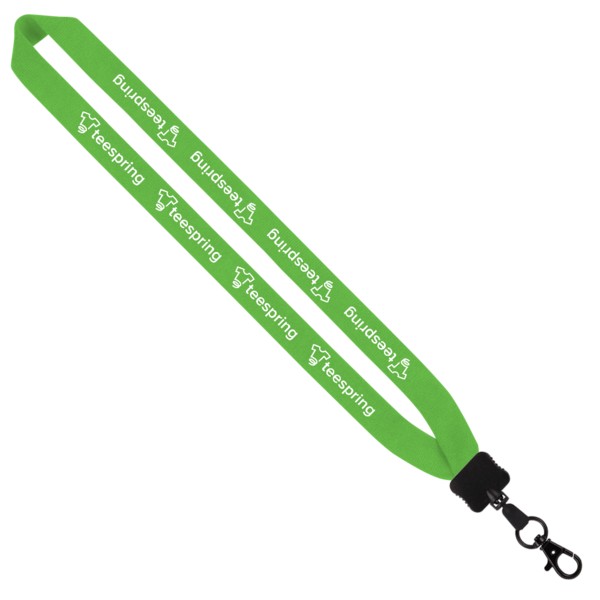 1" Cotton Lanyard with Plastic Clamshell & O-Ring 1