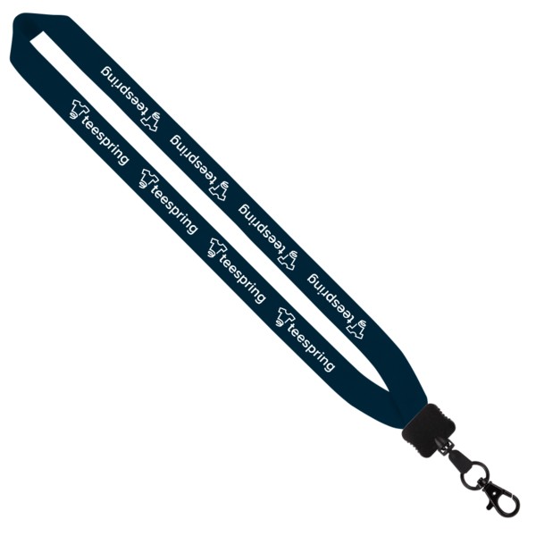 1" Cotton Lanyard with Plastic Clamshell & O-Ring 1