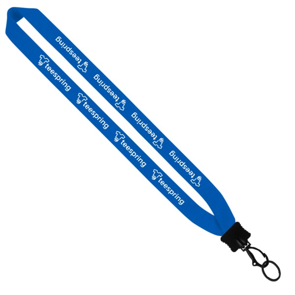 1" Cotton Lanyard with Plastic Clamshell & O-Ring 1