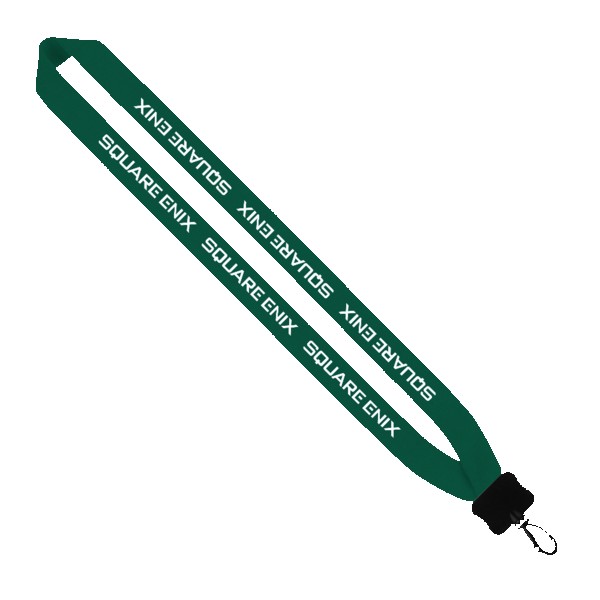 1" Cotton Lanyard with Plastic Clamshell & O-Ring 1