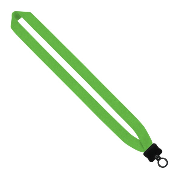 1" Cotton Lanyard with Plastic Clamshell & O-Ring 1