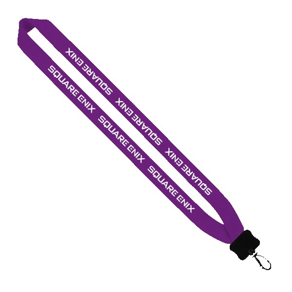 1" Cotton Lanyard with Plastic Clamshell & O-Ring 1
