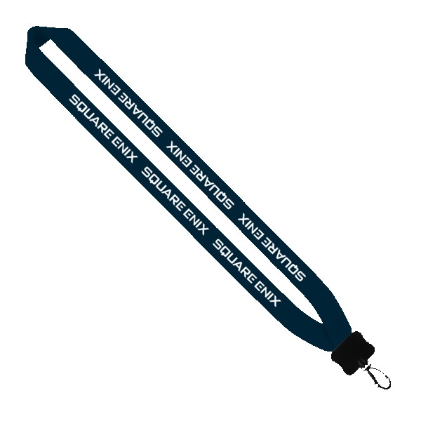 1" Cotton Lanyard with Plastic Clamshell & O-Ring 1