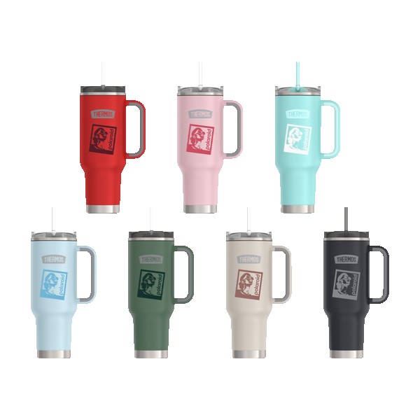 Thermos 40oz Stainless Steel Cup Holder Mug 1 Thermos 40oz Stainless Steel Cup Holder Mug 1