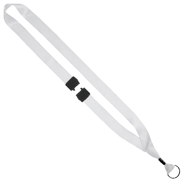 3/4" rPET Dye-Sublimated Lanyard w/ Metal Crimp & Metal Split-Ring 1