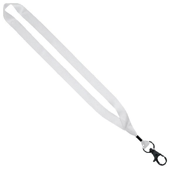 3/4" rPET Dye-Sublimated Lanyard w/ Metal Crimp & Metal Split-Ring 1