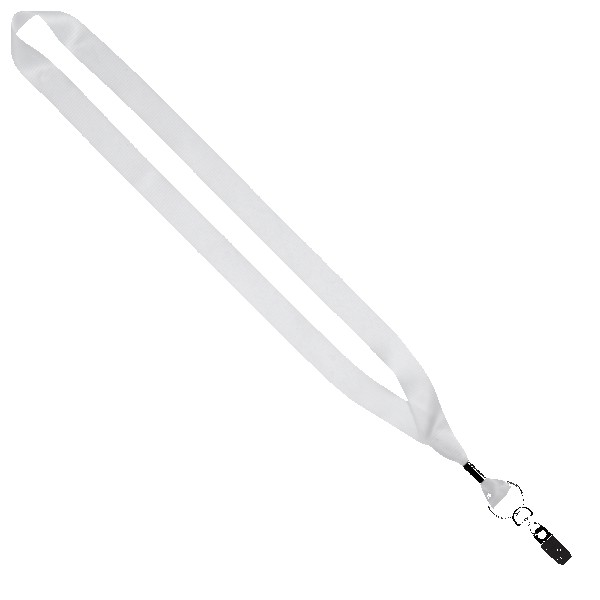 3/4" rPET Dye-Sublimated Lanyard w/ Metal Crimp & Metal Split-Ring 1