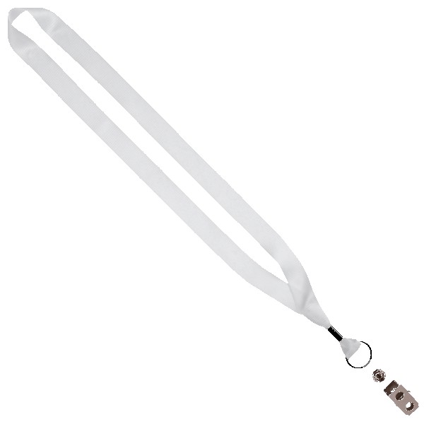 3/4" rPET Dye-Sublimated Lanyard w/ Metal Crimp & Metal Split-Ring 1