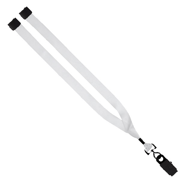 3/4" rPET Dye-Sublimated Lanyard w/ Metal Crimp & Metal Split-Ring 1