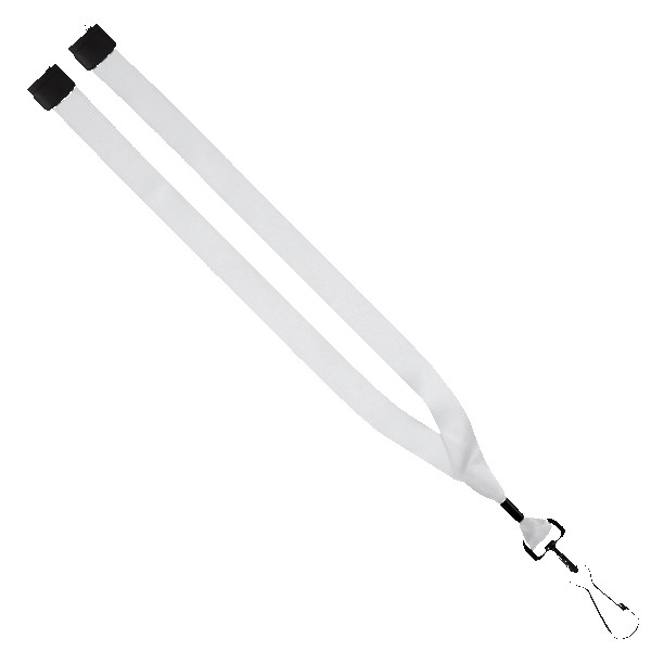 3/4" rPET Dye-Sublimated Lanyard w/ Metal Crimp & Metal Split-Ring 1
