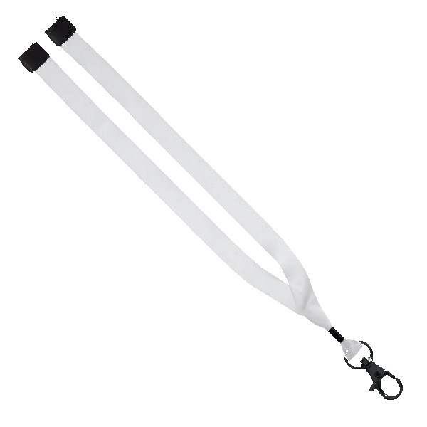 3/4" rPET Dye-Sublimated Lanyard w/ Metal Crimp & Metal Split-Ring 1
