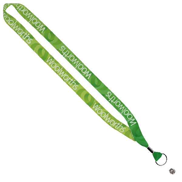 3/4" rPET Dye-Sublimated Lanyard w/ Metal Crimp & Metal Split-Ring 1