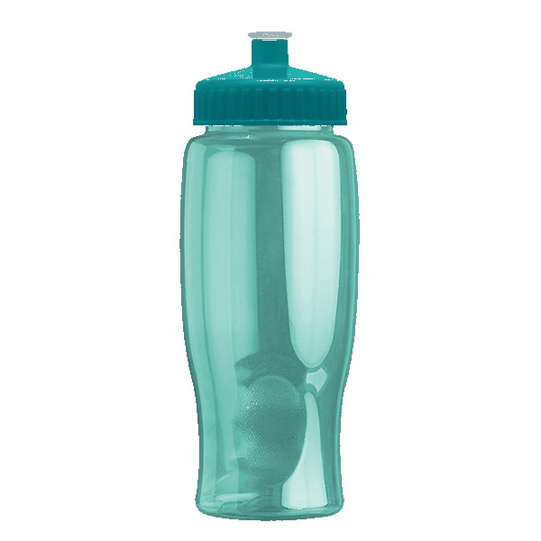 Rotation 27oz Transparent Contour Bottle w/Push-Pull Lid 1