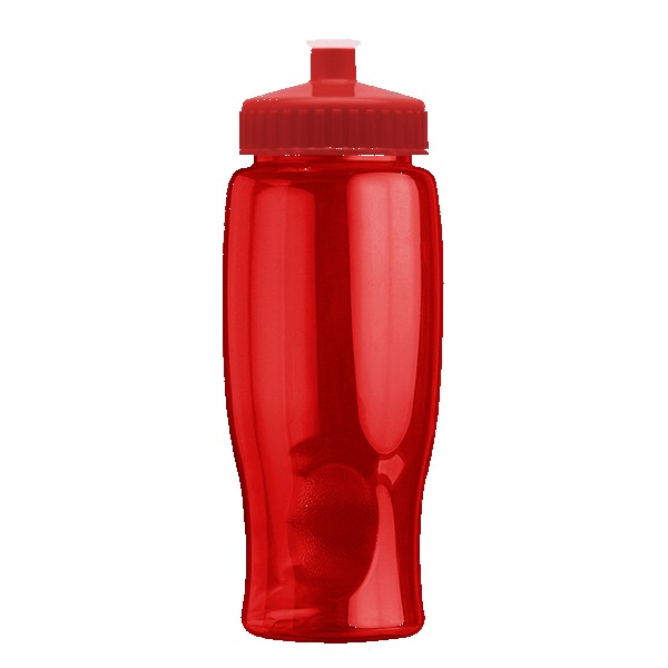 Rotation 27oz Transparent Contour Bottle w/Push-Pull Lid 1