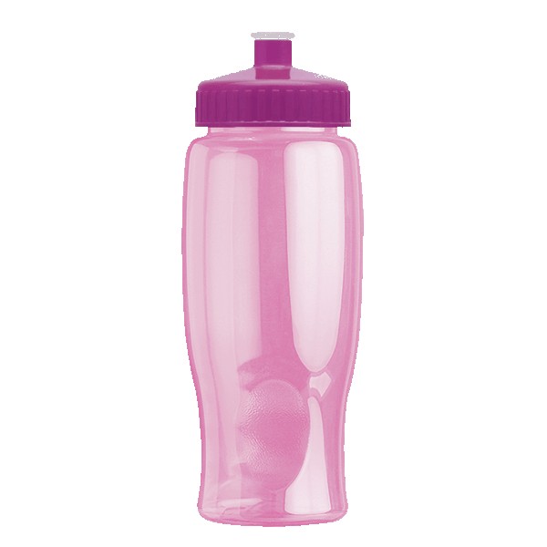 Rotation 27oz Transparent Contour Bottle w/Push-Pull Lid 1