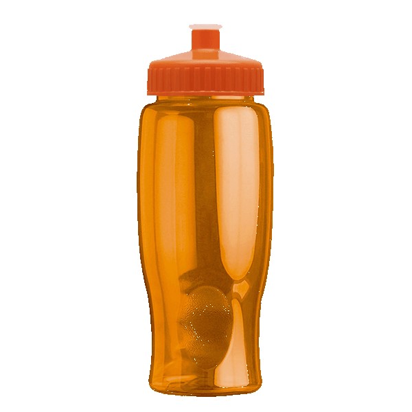 Rotation 27oz Transparent Contour Bottle w/Push-Pull Lid 1