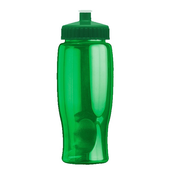 Rotation 27oz Transparent Contour Bottle w/Push-Pull Lid 1