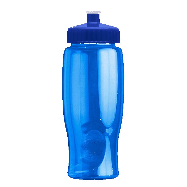 Rotation 27oz Transparent Contour Bottle w/Push-Pull Lid 1
