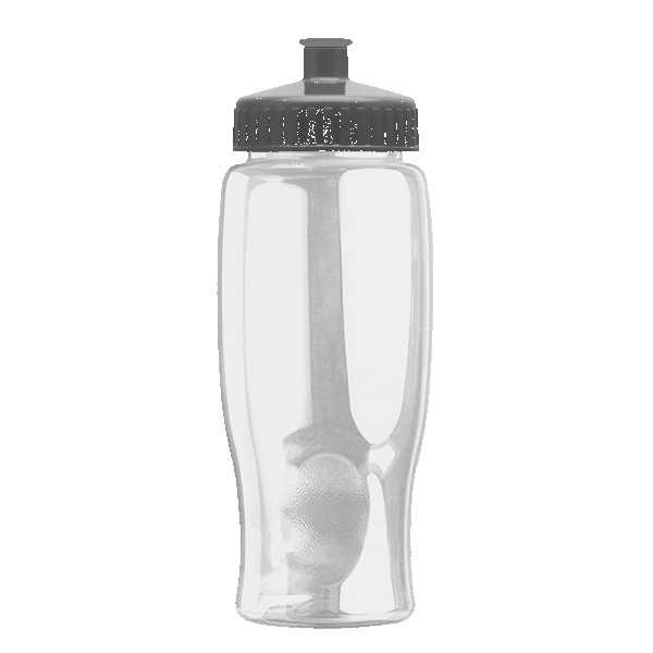 Rotation 27oz Transparent Contour Bottle w/Push-Pull Lid 1