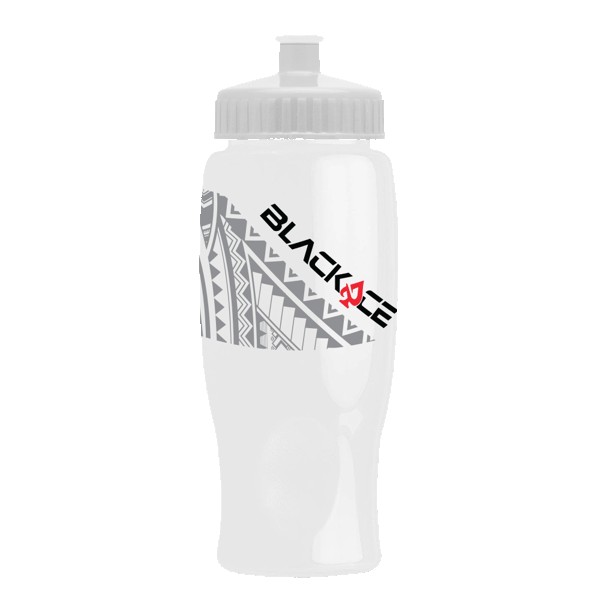 Rotation 27oz Transparent Contour Bottle w/Push-Pull Lid 1