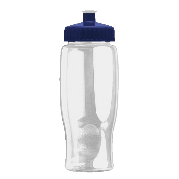 Rotation 27oz Transparent Contour Bottle w/Push-Pull Lid 1
