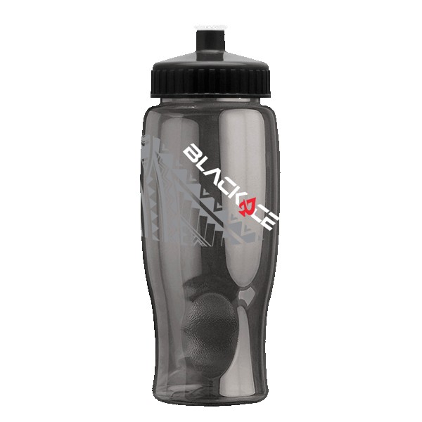 Rotation 27oz Transparent Contour Bottle w/Push-Pull Lid 1