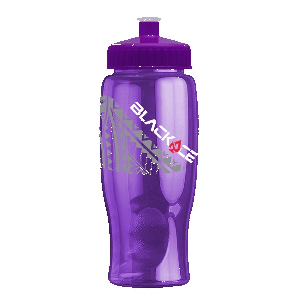Rotation 27oz Transparent Contour Bottle w/Push-Pull Lid 1