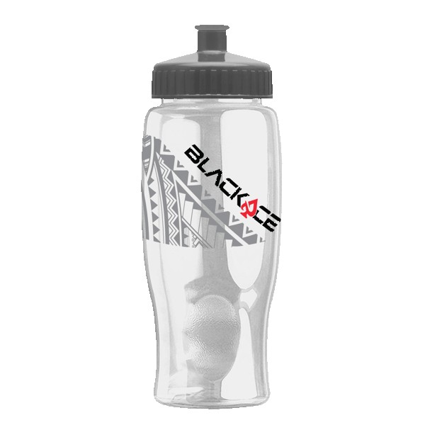 Rotation 27oz Transparent Contour Bottle w/Push-Pull Lid 1