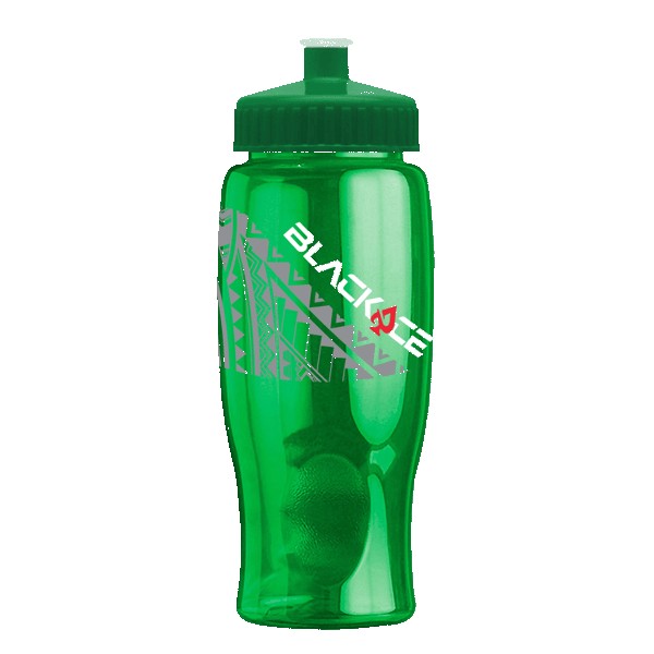 Rotation 27oz Transparent Contour Bottle w/Push-Pull Lid 1