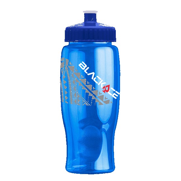 Rotation 27oz Transparent Contour Bottle w/Push-Pull Lid 1