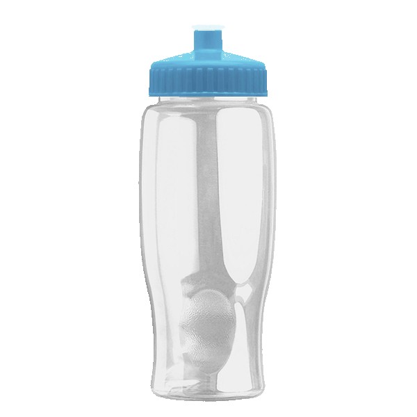 Rotation 27oz Transparent Contour Bottle w/Push-Pull Lid 1