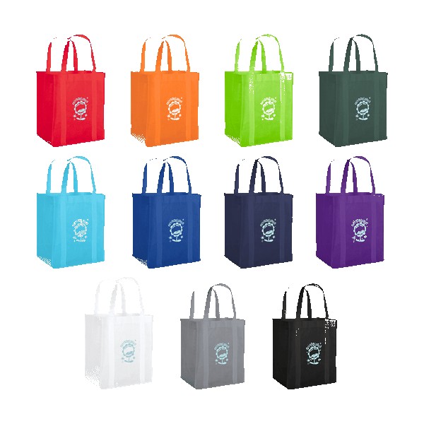 Vespera Recycled Non-Woven Grocery Tote w/Bottom Insert 1