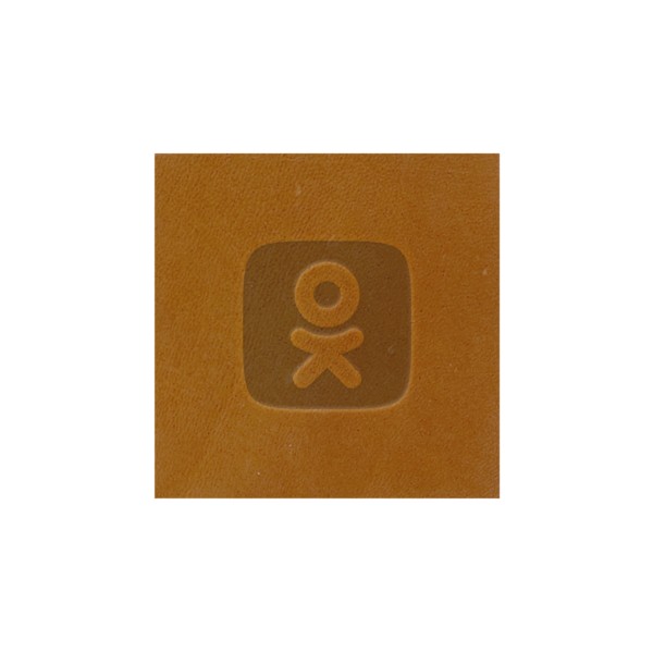 2" x 2" Leather Square Patch 1