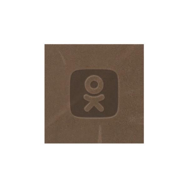 2" x 2" Leather Square Patch 1