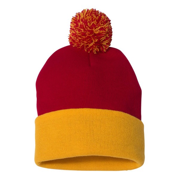 Sportsman SP15 12" Pom-Pom Knit Beanie 1