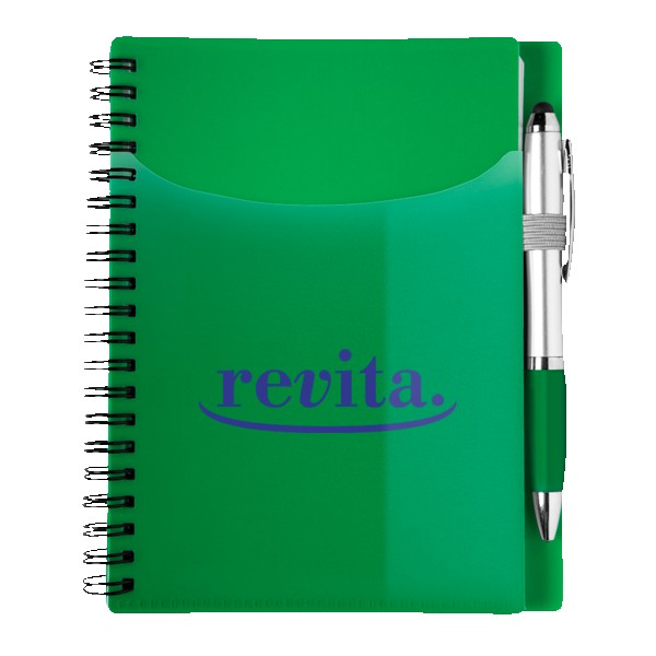 Sorbet Notebook Set with matching pen (PB2571). 1