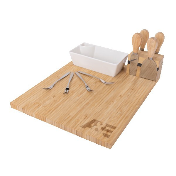 Charcuterie Board with Bowl, Utensils, and Forks 1 Charcuterie Board with Bowl, Utensils, and Forks 1