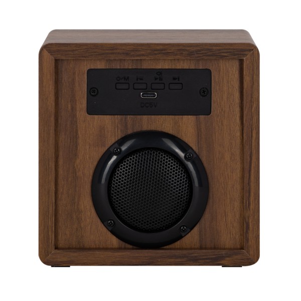 Orbit Wood Grain Mirror Light-Up Speaker 1